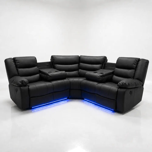 Roma Leather Corner Sofa